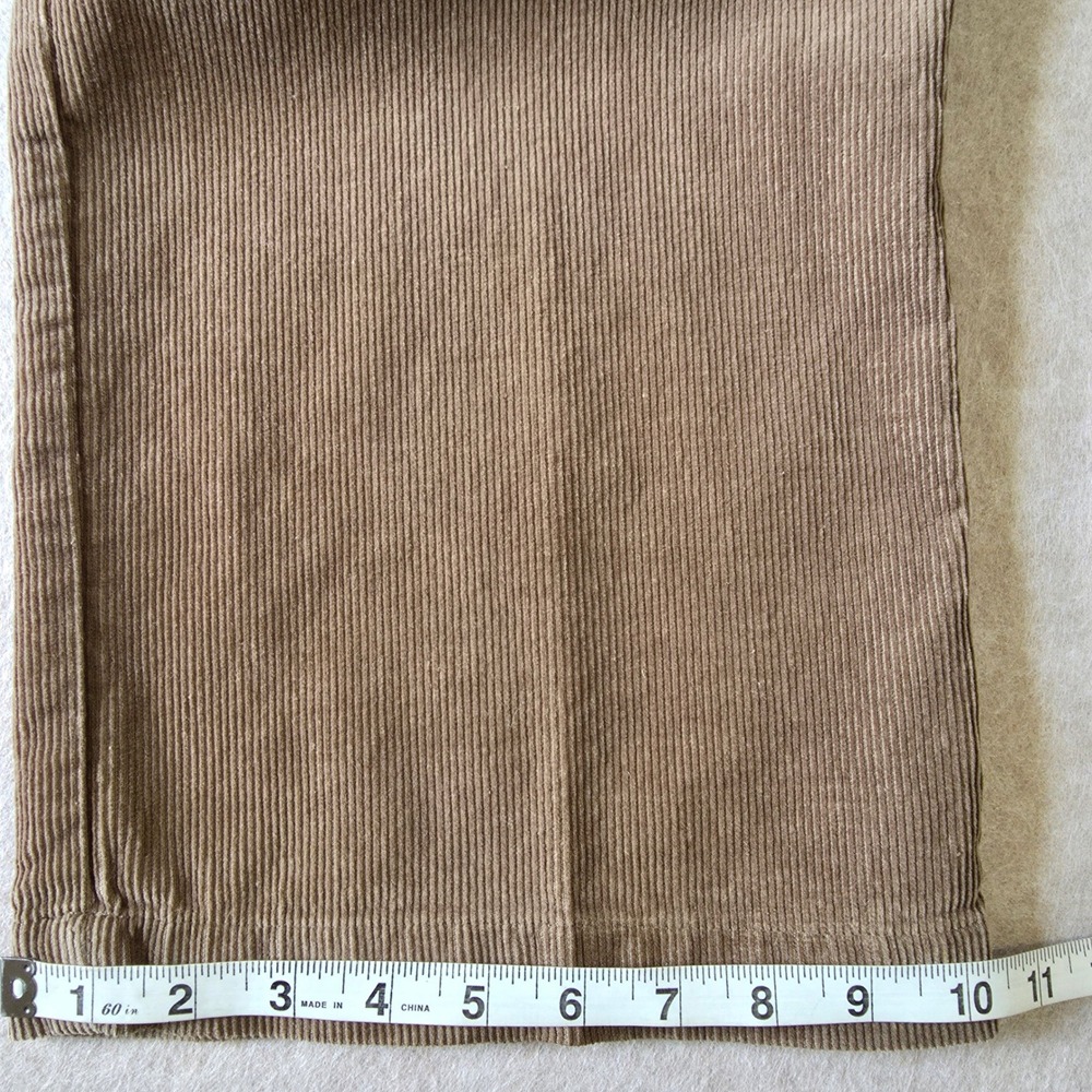 GAP Y2K Loose Fit Corduroy Pants 36x30 Brown Baggy Straight Leg Skater Grunge - Picture 12 of 13
